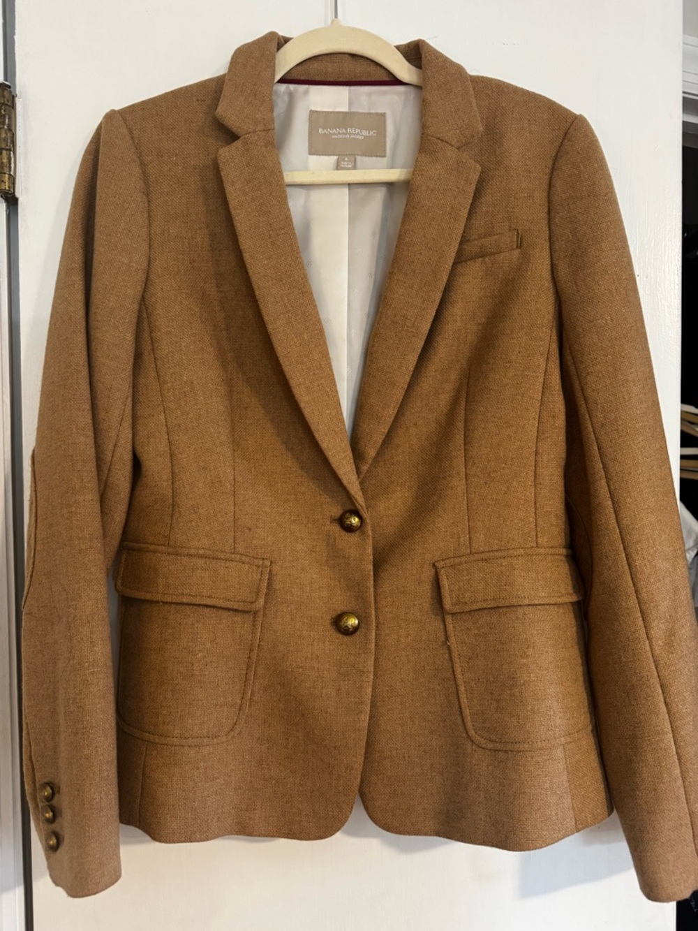 Banana Republic Women's Tailored Camel Blazer Sz 6